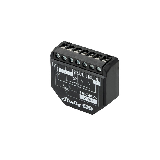 Shelly 2PM Gen3, 2er-Pack - 2-Kanal Relais für Licht & Rollladen, WLAN, BT