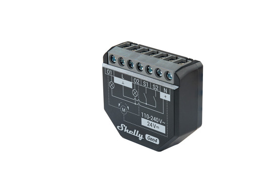 Shelly 2PM Gen4, 2er-Pack - Multiprotokoll 2-Kanal/Rollladenaktor, Matter, BT