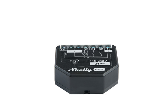 Shelly 2PM Gen4, 4er-Pack - Multiprotokoll 2-Kanal/Rollladenaktor, Matter