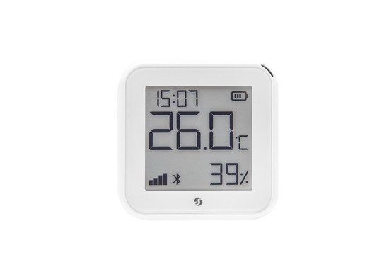 Shelly H&T Gen3 - WLAN Temperatur- & Feuchtigkeitssensor, Matt Weiß, BT, USB-C
