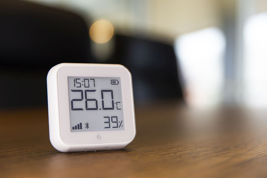 Shelly H&T Gen3 - WLAN Temperatur- & Feuchtigkeitssensor, Matt Weiß, BT, USB-C