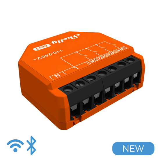 Shelly i4 Gen3 - 4-fach WLAN Tasterschnittstelle & Szenencontroller, Szenenaktivierer BT