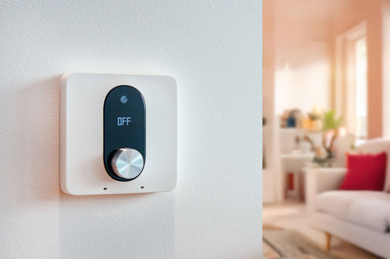 Shelly LinkedGo Smartes Fußbodenheizungs-Thermostat, Wandmontage ST1820, WLAN BT