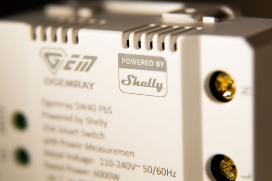 Shelly Ogemray Smart Relay - Hochleistungs-Schaltaktor, 25A bis 6000W mit Strommessung