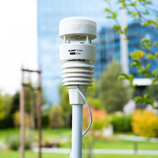 Shelly Ecowitt WS90 - Smarte Wetterstation & Sensor, Solar & Ultraschall