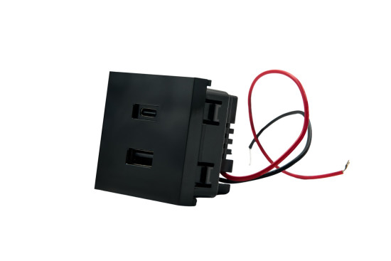 Shelly USB Charger - Netzteil für Wall Display Stand, Schwarz