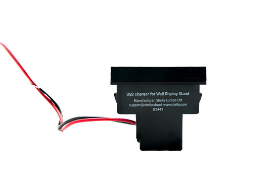 Shelly USB Charger - Netzteil für Wall Display Stand, Schwarz