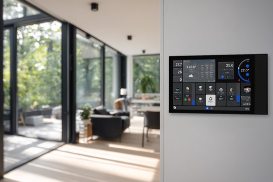 Shelly Wall Display XL - Großes Wand-Touchpanel, Schwarz