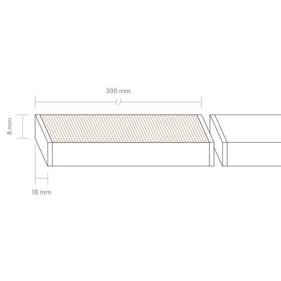 SIGOR Lichtschiene Luxi Link Schiene 300mm 5W 3000K IP20 100° 450lm Ra82