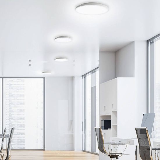 SIGOR Aufbauleuchte Shine 220mm weiß Ra90 dimmbar Deckenleuchte 8/10/15W 3000/4000K IP20 110° 800/900/1350lm