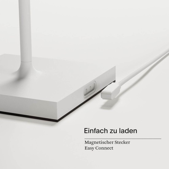SIGOR 4547201 Akku-Tischleuchte Nuindie mini 25cm schneeweiß 2,2W FlexMood 2200K/2700K IP54 Ra85 dimmbar