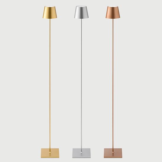 SIGOR Akku-Stehleuchte LED Nuindie 120cm bronzefarben rund 2,2W FlexMood 2200K/2700K IP54 168/197lm Ra8