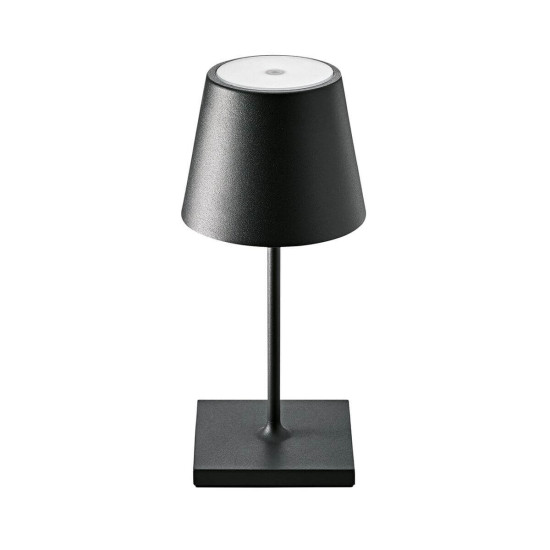 SIGOR 4547001 Akku-Tischleuchte Nuindie mini 25cm USB-C nachtschwarz 2,2W FlexMood 2200K/2700K IP54 Ra85 dimmbar