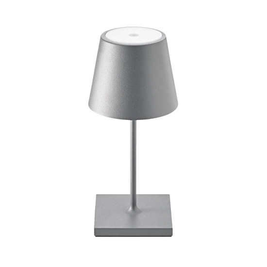 SIGOR 4547101 Akku-Tischleuchte Nuindie USB-C mini 25cm graphitgrau 2,2W FlexMood 2200K/2700K IP54 Ra85 dimmbar