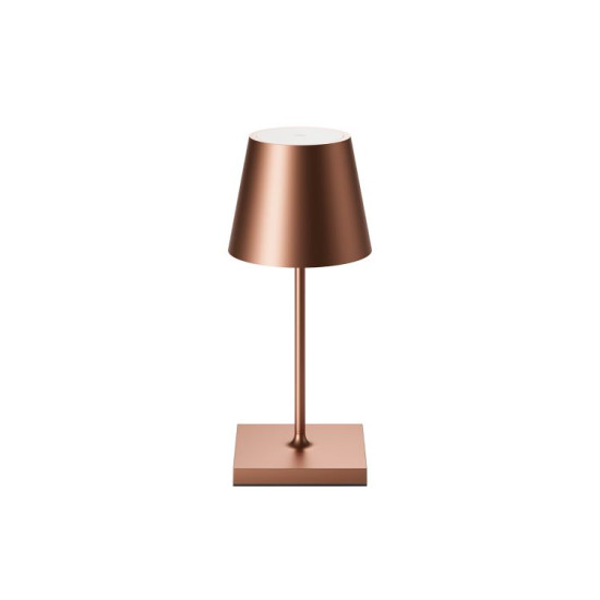 SIGOR Akku-Tischleuchte Nuindie USB-C mini 25cm bronzefarben 2,2W FlexMood 2200K/2700K IP54 dimmbar