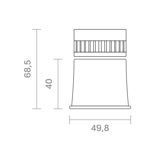 SIGOR Fusion ALO Reflektor 38° schwarz Modul ALO - Architektonische Linsen Optik
