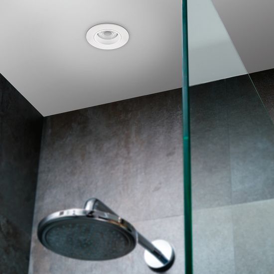 SIGOR LED Einbauleuchte ARGENT 80mm weiss Downlight 2700K 47x47mm Warmweiss