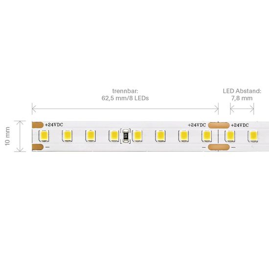 SIGOR 9,6W/m PRO LED-Streifen 2700K 5m 128 LED/m IP20 24V 1297lm RA90
