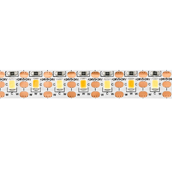 SIGOR 22W/m Tunable White LED-Streifen 2700K-6500K 5m 120LED/m IP20 24V 2200m/m RA90 Steuerbare Lichtfarbe