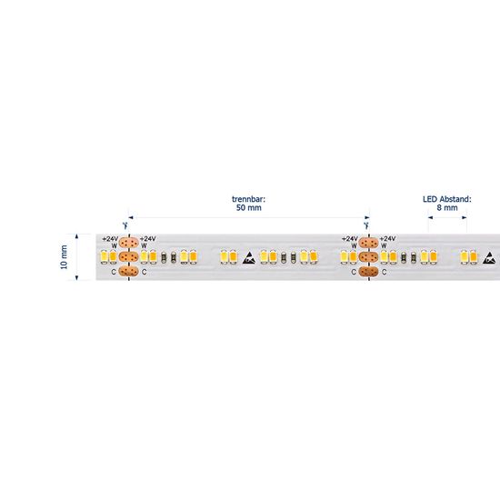 SIGOR 9,6W/m Farbige LED-Streifen 2700-6500K 5m Warmweiss