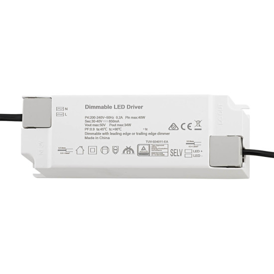 SIGOR Netzteil Powerline Triac Panel CC 34W 850mA