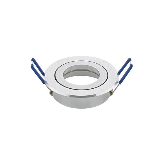 SIGOR Einbaustrahler RING 83mm alu gebürstet Downlight schwenkbar