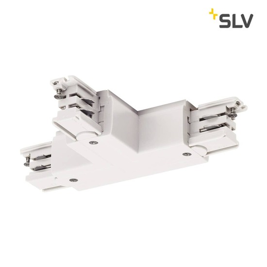 SLV 1001388 T-Verbinder für S-TRACK 3P.Schiene Erde rechts R-Version verkehrsweiß