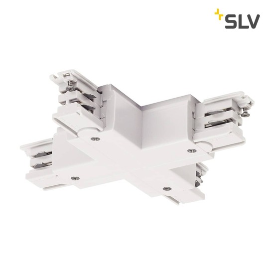SLV 1001389 X-Verbinder für S-TRACK 3P.Schiene verkehrsweiß