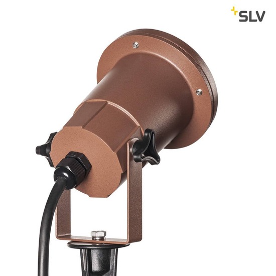 SLV 1001964 BIG NAUTILUS QPAR51 Outdoor Erdspießleuchte rost farbend IP65 max. 11W