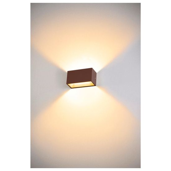 SLV 1005154 SITRA M, LED Outdoor Wandaufbauleuchte, rost farbend, CCT switch 3000/4000K IP44
