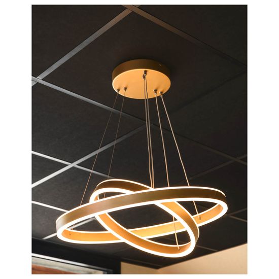 SLV 1005178 ONE DOUBLE, Pendelleuchte messing 35W 2700/3000K 130°