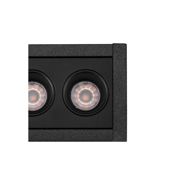 SLV 1005415 MILANDOS 6, Deckeneinbauleuchte schwarz 2700K 45°