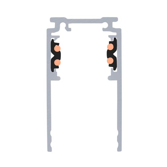 SLV 1006549 1m Aufbauschiene tief, 48V TRACK, schwarz, DALI