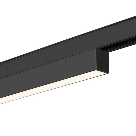 SLV IN-LINE 22, 48V Spot, opal, DALI, schwarz, 7.3W, 680lm, 4000K, CRI90, 95° 1006619
