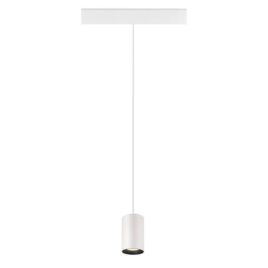 SLV NUMINOS XS, 48V Pendelleuchte, Pendellänge 150cm, 4000K, 55°, DALI 2, matt weiß / matt schwarz 1006810