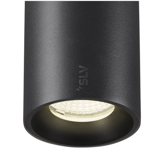 SLV NUMINOS S, 48V Pendelleuchte, Pendellänge 150cm, 4000K, 20°, DALI 2, matt schwarz 1006849