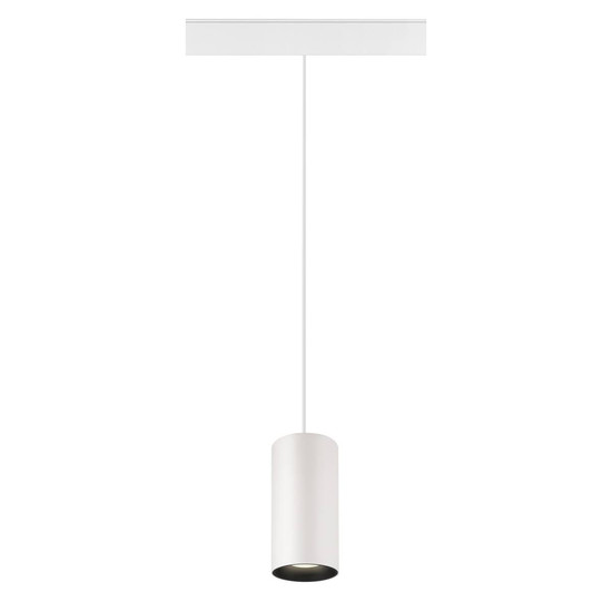 SLV NUMINOS S, 48V Pendelleuchte, Pendellänge 150cm, 4000K, 40°, DALI 2, matt weiß / matt schwarz 1006861