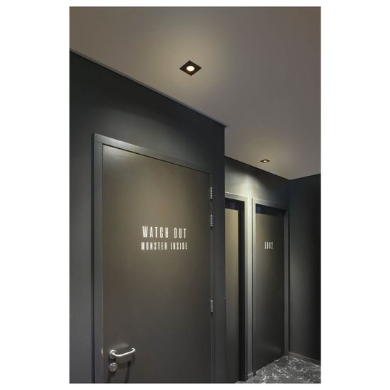 SLV 1007184 Universal Downlight Abdeckung, für Downlight schwenkbar, eckig, schwarz