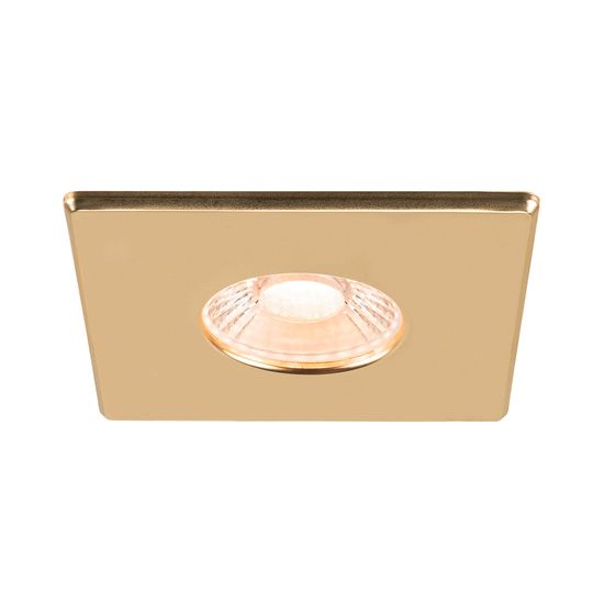 SLV 1007193 Universal Downlight Abdeckung, für Downlight IP65, eckig, gold matt