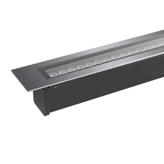 SLV 1007196 DASAR 1200, LED Bodeneinbauleuchte, 34W, 3000K, IP65/IP67, quadratisch, edelstahl