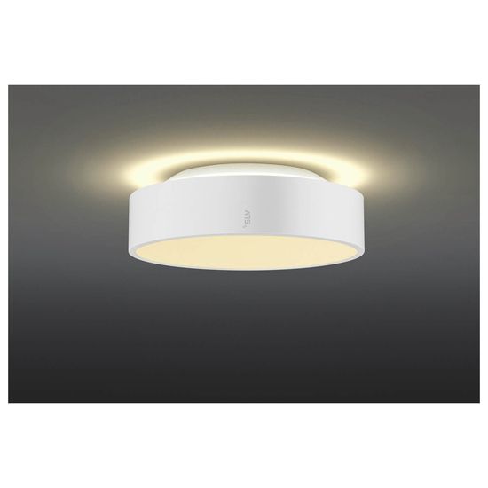 SLV 1007289 MEDO PRO 30, LED Wand-Deckenaufbauleuchte rund 3000/4000K, 10W, Phasenabschnitt, 70°, UGR<19, weiß
