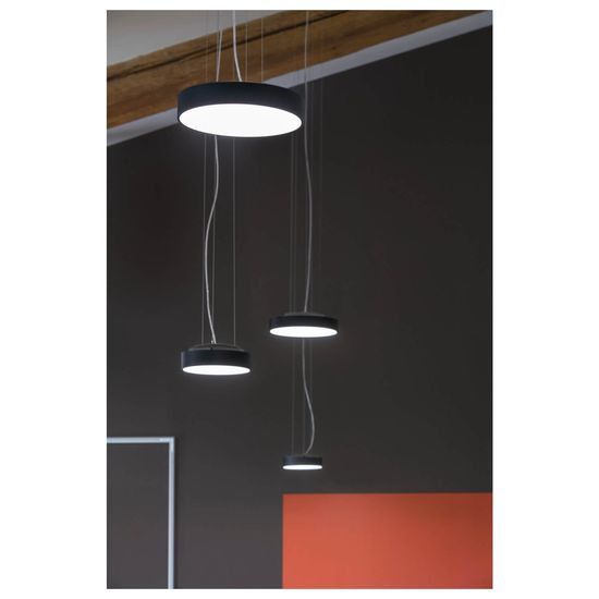 SLV 1007292 MEDO PRO 40, LED Wand-Deckenaufbauleuchte rund 3000/4000K, 19W, DALI, Touch, 80°, UGR<19, schwarz