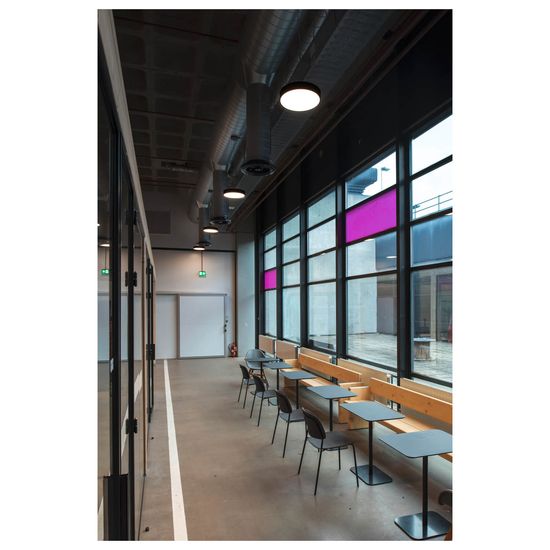 SLV 1007294 MEDO PRO 40, LED Wand-Deckenaufbauleuchte rund 3000/4000K, 19W, DALI, Touch, 110°, schwarz