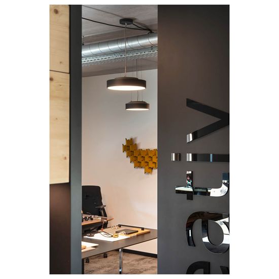 SLV 1007296 MEDO PRO 40, LED Wand-Deckenaufbauleuchte rund 3000/4000K, 19W, Phasenabschnitt, 80°, UGR<19, schwarz