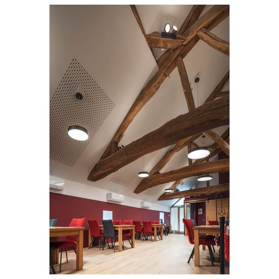 SLV 1007296 MEDO PRO 40, LED Wand-Deckenaufbauleuchte rund 3000/4000K, 19W, Phasenabschnitt, 80°, UGR<19, schwarz