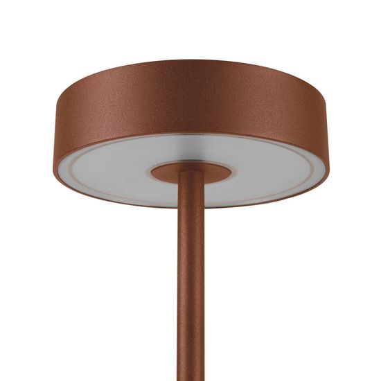 SLV 1007361 VINOLINA, LED Akku-Tischleuchte IP54, 2700/3000K, TOUCH, rost