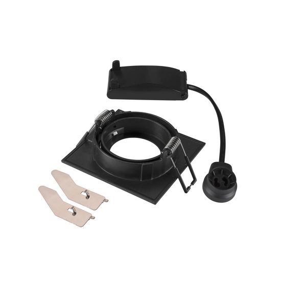 SLV 1007372 NEW TRIA 68, Deckeneinbauleuchte, quadratisch GU10, schwarz