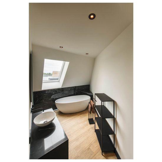 SLV 1007375 NEW TRIA 75, Deckeneinbauleuchte rund GU10, schwarz