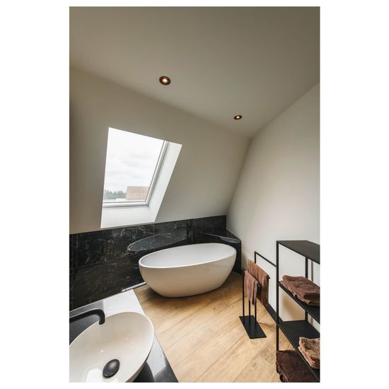 SLV 1007375 NEW TRIA 75, Deckeneinbauleuchte rund GU10, schwarz