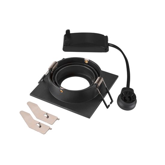 SLV 1007378 NEW TRIA 75, Deckeneinbauleuchte, quadratisch GU10, schwarz